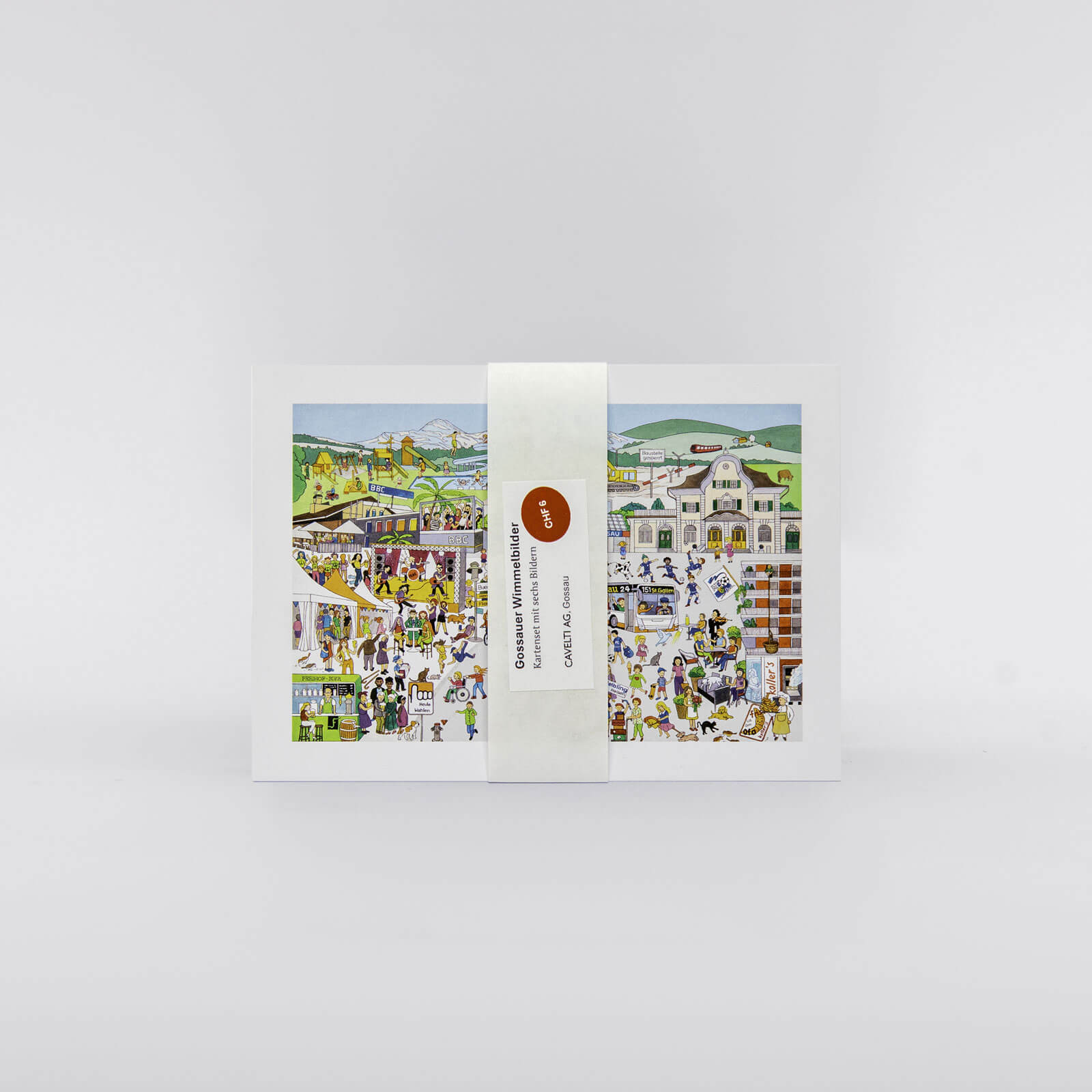 Postkartenset Gossauer Wimmelbilder